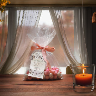 Boho gedämpfte Herbst-Blumen-Brautparty Geschenkanhänger