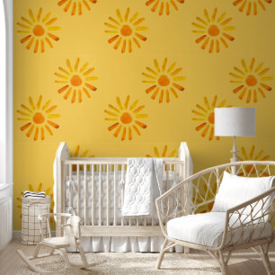 Boho Gelbe Sonne Baby Mädchen Kinder Tapete