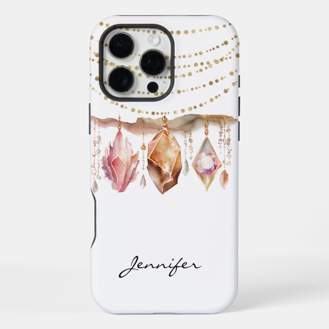 Boho Gem Native American iPhone Hülle (Rückseite)