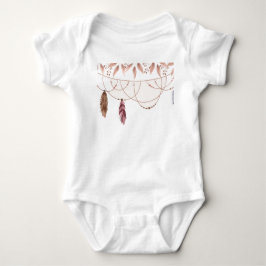 Boho Gemustert Jersey Baby Strampler