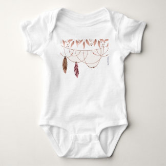 Boho Gemustert Jersey Baby Strampler