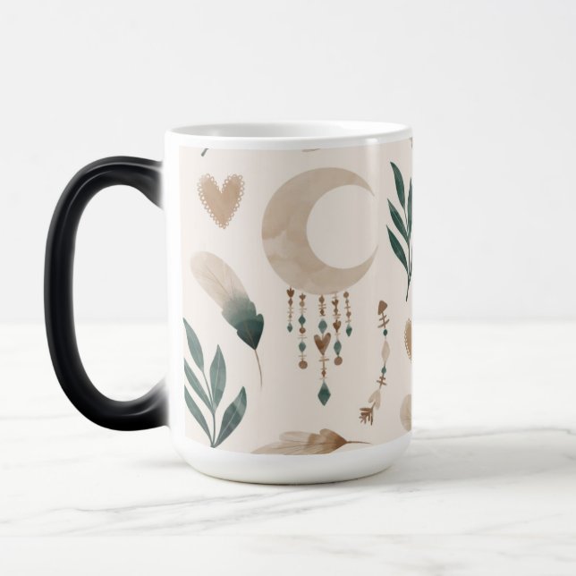 Boho Gemustert Morphing 15 oz Verwandlungstasse (Links)