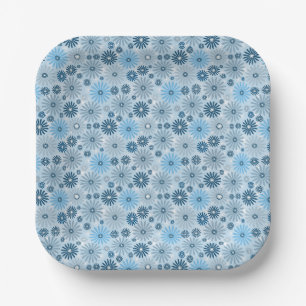 Boho Gemütliche Dekorative Ethnische Pastell Blume Pappteller
