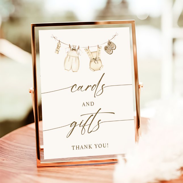 Boho Gender Reveal Cards and Gifts Sign Poster (Von Creator hochgeladen)