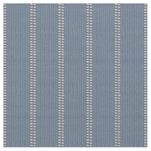 Boho geo einfache Linien beige Denim blau rustikal Stoff