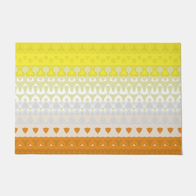 Boho Geometric Abstrakt Maverique Pride Flag Fußmatte (Vorderseite)