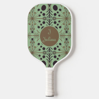 Boho Geometric Arrow Mint Pickleball Schläger
