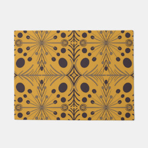 Boho Geometric Arrow Yellow Pattern Fußmatte