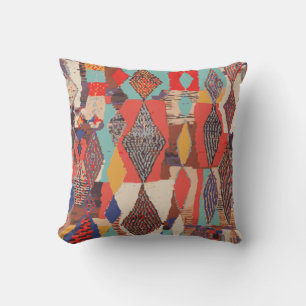 Boho Geometric Kilim Print Cushion Textur Muster Kissen