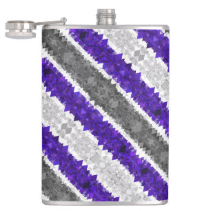 Boho Geometric Mod Retro Greygender Prix Flag Flachmann
