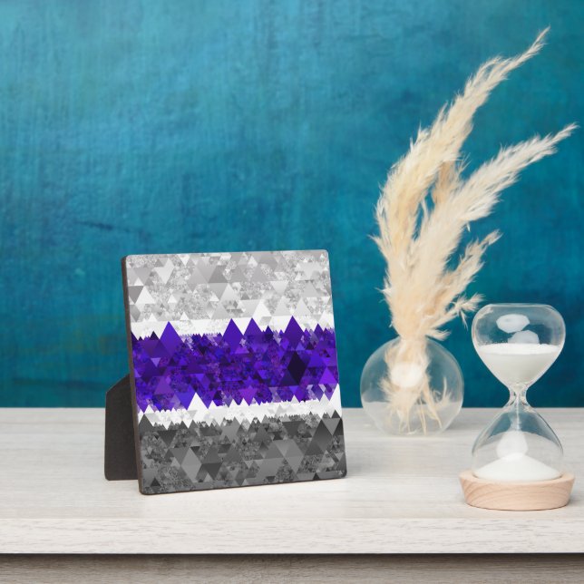 Boho Geometric Mod Retro Greygender Prix Flag Fotoplatte (InSitu)