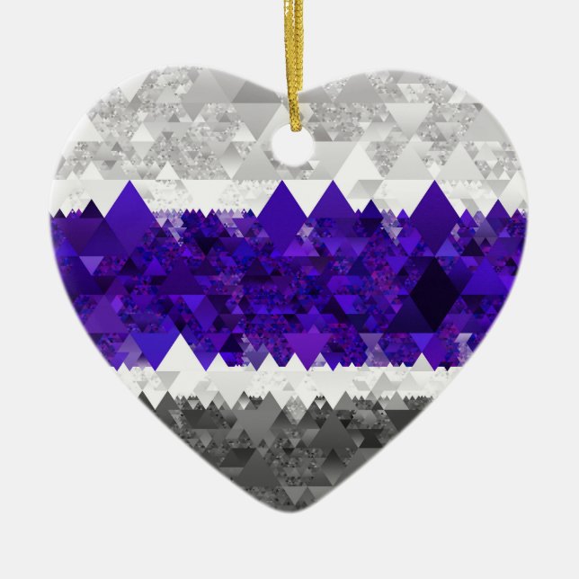 Boho Geometric Mod Retro Greygender Prix Flag Keramik Ornament (Vorne)