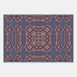 Boho Geometric Tribal Inspiriert Muster Geschenkpapier Set