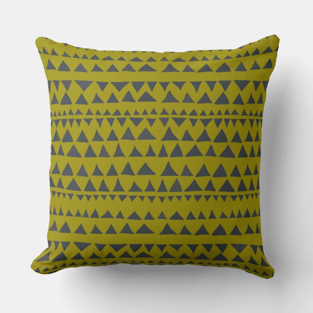 Boho Geometric Tribal Print Cushion Muster Kissen (Vorderseite)