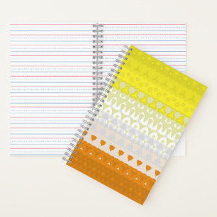 Boho-Geometrischer funky abstrakter Maverique-Stol Notizbuch