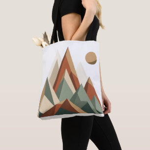 Boho-Geometrischer Gebirgszug Minimalistischer T