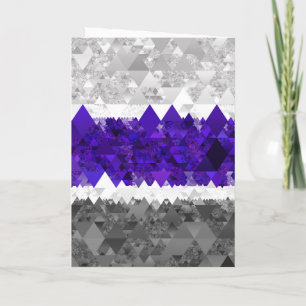 Boho-Geometrischer-Mod-Retro-Greygender-Stolz-Flag Dankeskarte