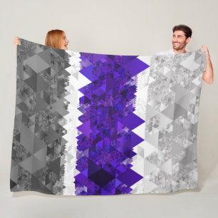 Boho-Geometrischer-Mod-Retro-Greygender-Stolz-Flag Fleecedecke