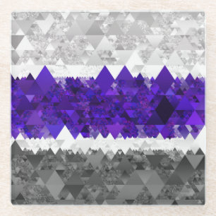 Boho-Geometrischer-Mod-Retro-Greygender-Stolz-Flag Glasuntersetzer