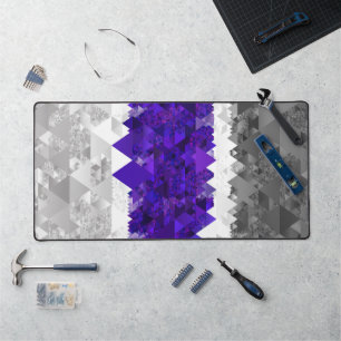 Boho-Geometrischer-Mod-Retro-Greygender-Stolz-Flag Schreibtischunterlage