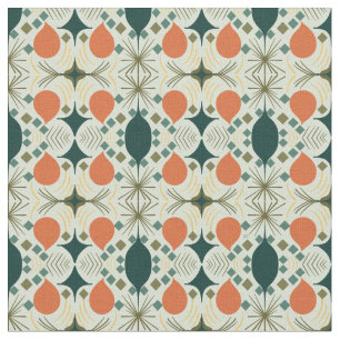 Boho-Geometrisches Diamant-Mint-Muster Stoff