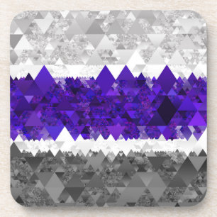 Boho-Geometrisches Retro-Greygender-Stolz-Flagge Getränkeuntersetzer