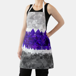 Boho-Geometrisches Retro-Greygender-Stolz-Flagge Schürze