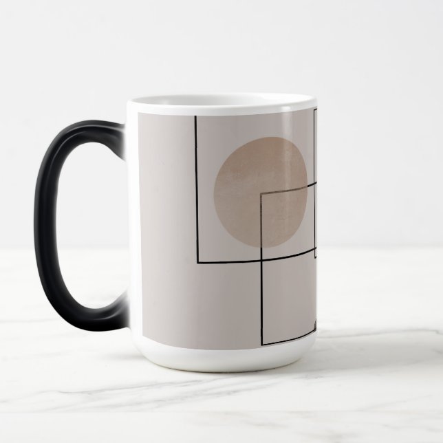 Boho Geometry Morphing 15 oz Verwandlungstasse (Links)