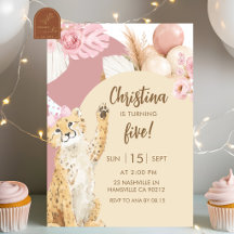 Boho Gepard Savanne Geburtstag