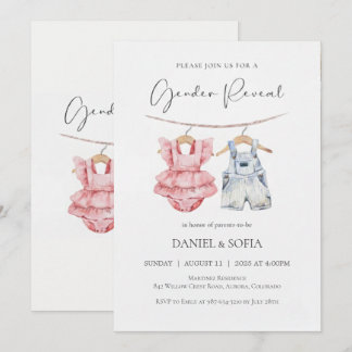 Boho-Geschlecht-Enthüllungseinladung Neutrales Bab Einladung