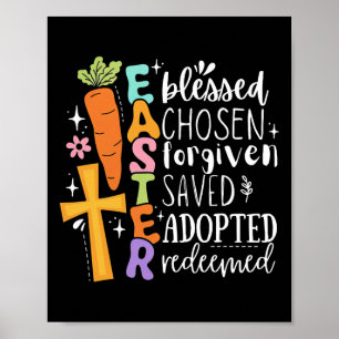 Boho Gesegnet Vergeben Ostern Christlicher Frühlin Poster