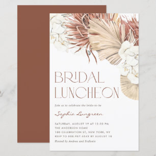 Boho getrocknete Palm-Orchideen-Hochzeits-Lunch-Ei