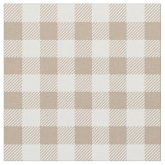 Boho-Gingham-Muster kariertes neutrales Muster Stoff