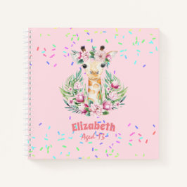 Boho Giraffe-Blume: Girls, Teens Geschenke Notizbuch