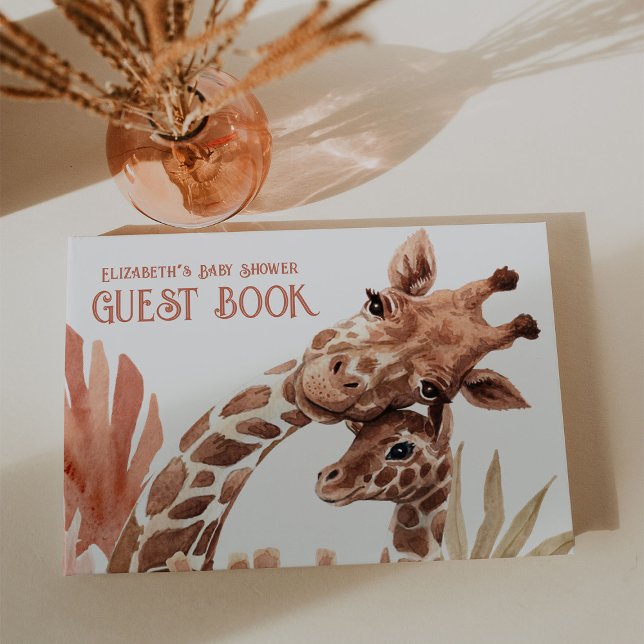 Boho Giraffe Safari Babydusche Gästebuch (Von Creator hochgeladen)