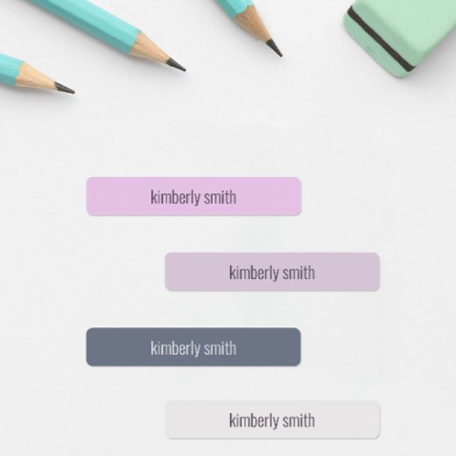 Boho Girl School Name Labels Etiketten (Cute pink boho waterproof name labels for school supplies, daycare items, baby bottles, and more!)