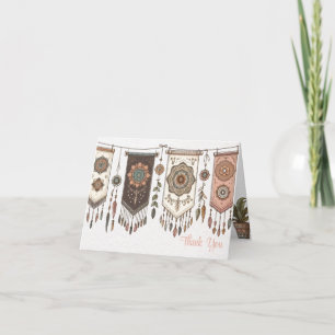 Boho-Girlande-Junggesellinnenabschied Dankeskarte