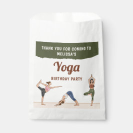 Boho Girls Stretch Yoga Birthday Party Thank You Geschenktütchen