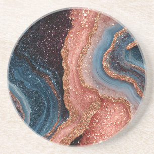 Boho Glitter-Achat-Getränkeuntersetzer Getränkeuntersetzer