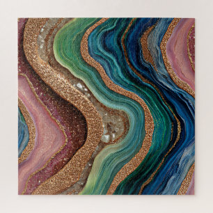 Boho Glitter Achat Puzzle