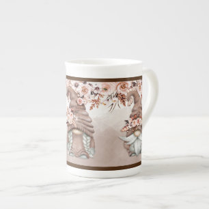 Boho Gnomes Bone China Tasse