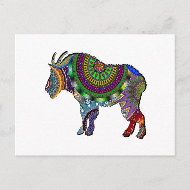 BOHO GOAT POSTKARTE (Vorderseite)