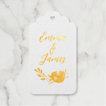 Boho Gold Foil Favor Tag