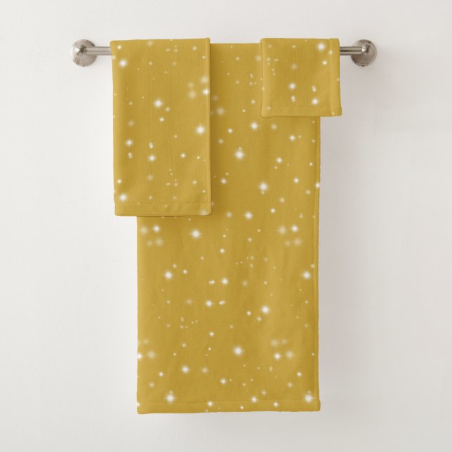 Boho Gold Starlight Badhandtuch Set (Insitu)