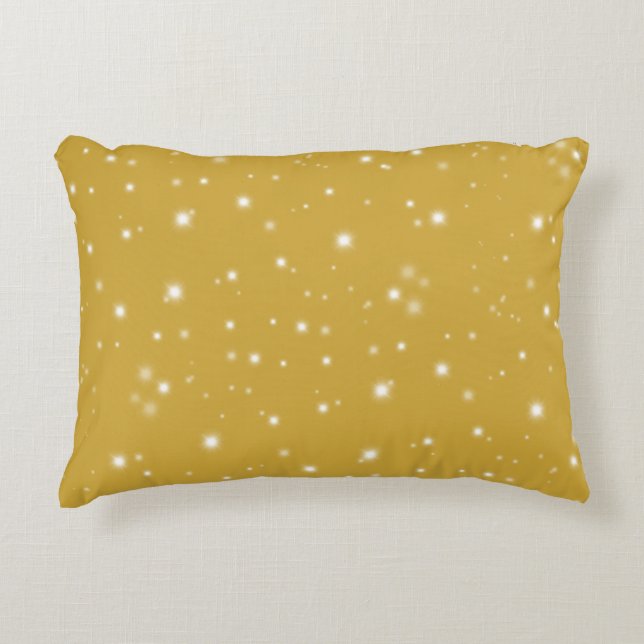 Boho Gold Starlight Dekokissen (Vorderseite)