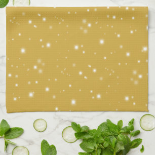 Boho Gold Starlight Geschirrtuch