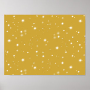 Boho Gold Starlight Poster