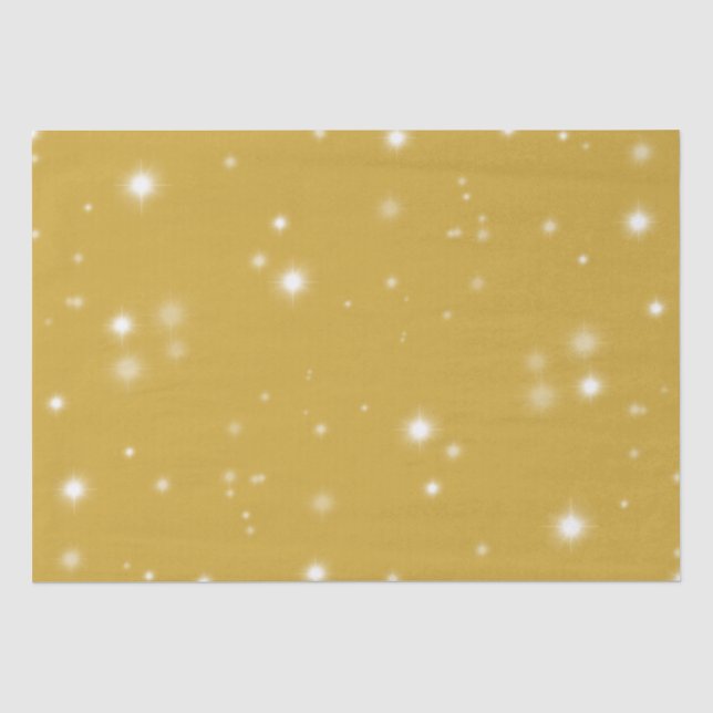 Boho Gold Starlight Seidenpapier (Vorderseite)