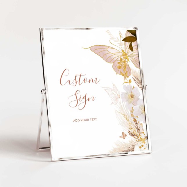 Boho Goldschmetterling Custom Poster (Von Creator hochgeladen)