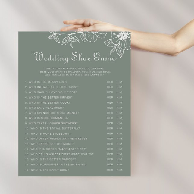 Boho Green Destination Blumenschmuck-Spiel (Von Creator hochgeladen)